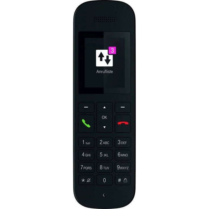 Telekom Speedphone 12 schnurloses Festnetztelefon, zur Nutzung an aktuellen Routern mit DECT-CAT-iq Schnittstelle (z.B. Speedport, Fritzbox), 5 cm Farbdisplay, VoIP-Telefon, schwarz – Bild 5