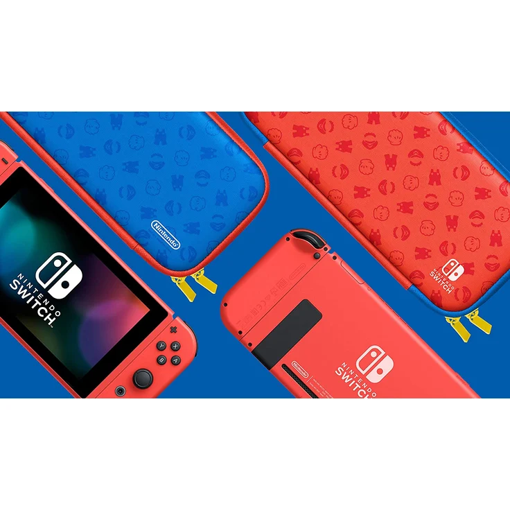 Nintendo Switch V2 Mario Red & Blue Edition 32GB inkl. Schutztasche – Bild 4