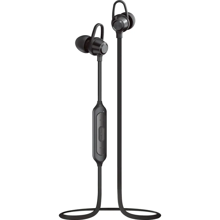 XQISIT Wired mit GoFit In-Ear Kopfhörer, Bluetooth, schwarz