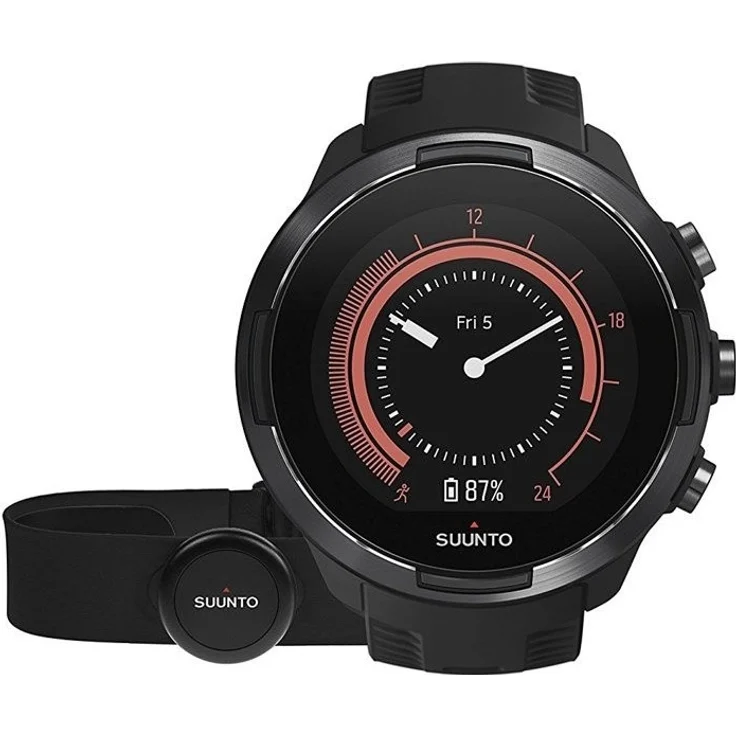 Suunto 9 Baro Smartwatch GPS, Unisex, Einheitsgröße, Silikonarmband, Schwarz – Bild 2