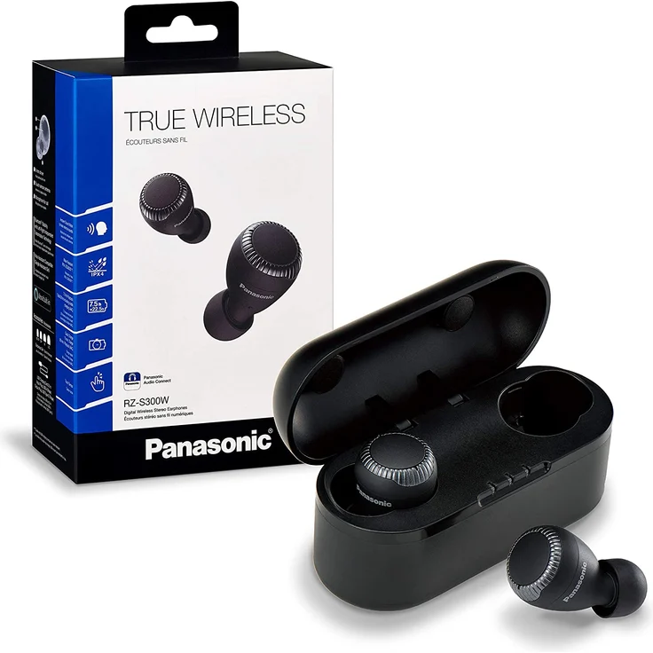 Panasonic RZ-S300WE-K True Wireless In-Ear Kopfhörer, mit Bluetooth, Mikrofon, spritzwassergeschützt, schwarz – Bild 9