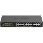 Netgear GS324P 24 Port Gigabit Ethernet LAN PoE Switch (mit 16x PoE+ 190W, Plug-and-Play, Desktop- oder Rack-Montage, energieeffizient, robustes Metallgehäuse)