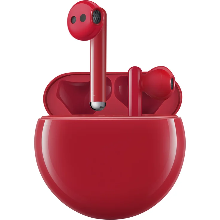 Huawei FreeBuds 3 In-Ear Kopfhörer, mit Bluetooth, Mikrofon, Noise Cancelling, rot – Bild 6