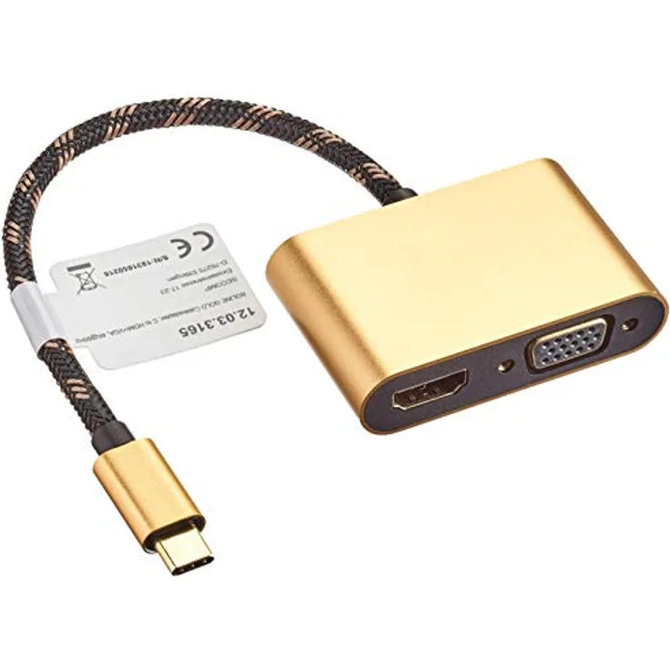 ROLINE Gold Display Adapter USB Typ C - VGA + HDMI
