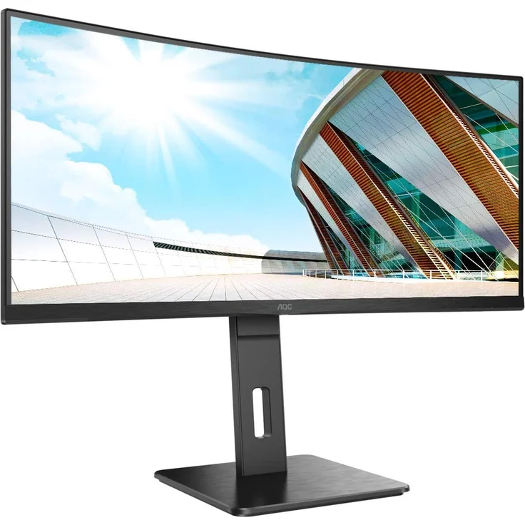 AOC CU34P2A - 34 Zoll, UWQHD (3440 x 1440), VA-Panel, 100Hz, 1ms, 300cd/m² – Bild 2