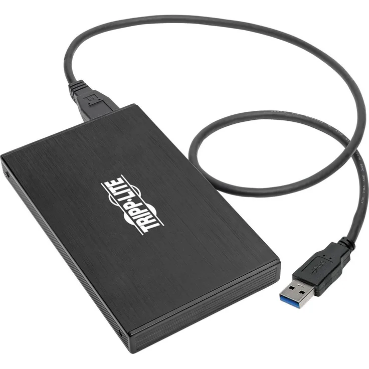Tripp Lite U457-025-AG2 HDD-SSD-Gehäuse 2.5Zoll Schwarz - Speicherlaufwerksgehäuse (2.5 Zoll, SATA, Serial ATA II, Serial ATA III, 9.5 mm, 2 TB, 3.0 (3.1 Gen 1), Micro-USB B)