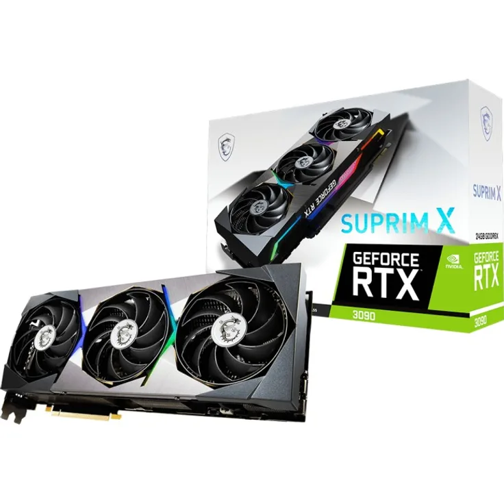MSI GeForce RTX 3090 Suprim X 24G, 24GB GDDR6X, HDMI, 3x DP (V388-010R)