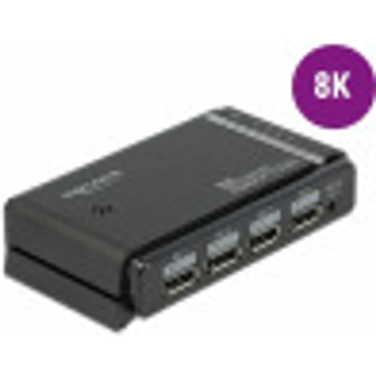 Delock DisplayPort 1.4 Switch 2 x 2 DisplayPort in zu 1 x 2 DisplayPort Out 8K
