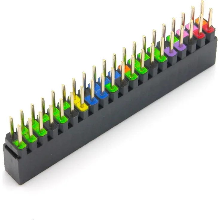 40 Pin GPIO Stacking Header für Raspberry Pi, farbig kodiert, 6,2mm (RPI-CGST-62)