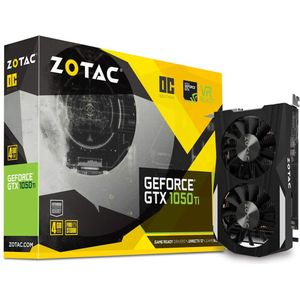 Bild für ZOTAC GeForce GTX 1050 Ti OC Grafikkarte (NVIDIA GTX 1050 Ti, 4GB DDR5, 128bit, Base-Takt 1392 MHz, Boost-Takt 1506 MHz, 7 GHz)