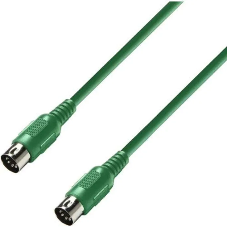Adam Hall 3 Star Series MIDI Kabel, 0.75m - grün