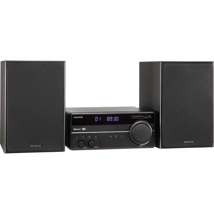 Kenwood M-819DAB DAB+ Micro HiFi-System (DAB+, UKW, CD, USB, Bluetooth Audio-Streaming, Line-In, Kopfhöreranschluss)