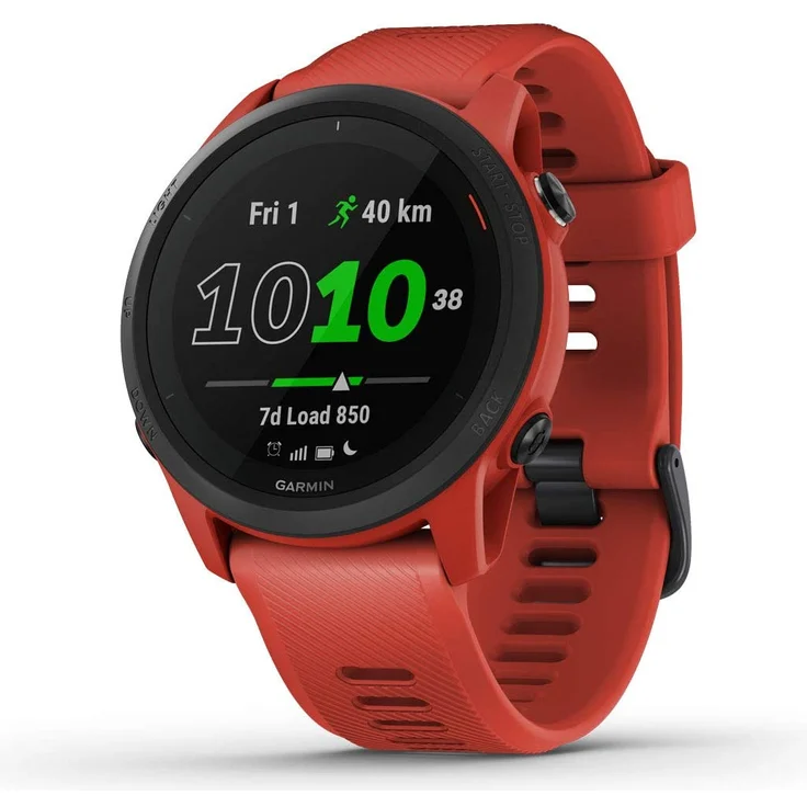 Garmin Forerunner 745 Smartwatch GPS, Unisex, 43,8mm, Silikonarmband, Magmarot – Bild 3