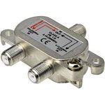 Goobay 61054 SAT TV Einschleuseweiche Sat-Terrestrisch zum Zusammenführen von Satelliten- und Terrestrischem Signal an die TV-Anlage, Schirmungsmaß 100 dB (digital tauglich)