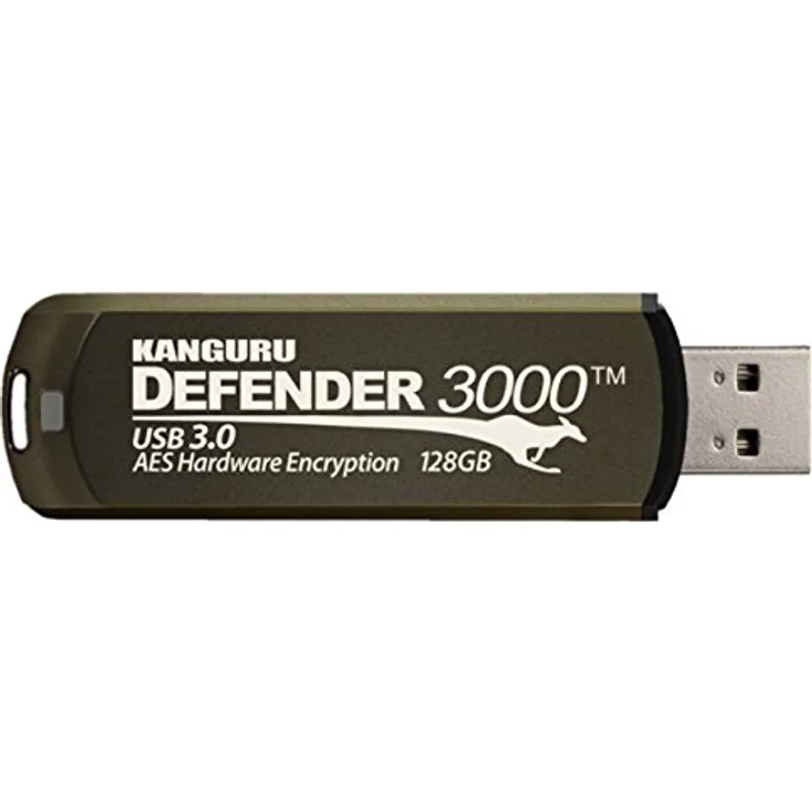 Kanguru Defender 3000 Speicherstick USB 3.0, schwarz schwarz 16G