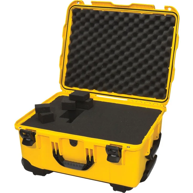 Nanuk 950 wasserdichte Hartschale mit Rädern leer – Gelb