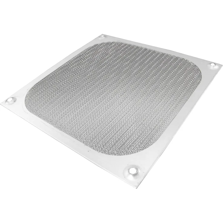 AAB Cooling Aluminium Lüfter Filter/Grill Lüfterabdeckung (140mm, Silber)