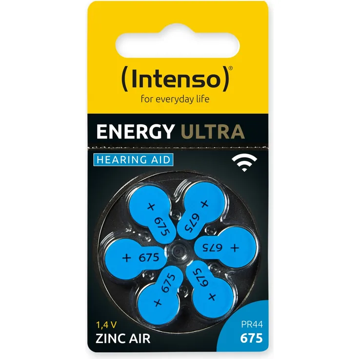 Intenso Energy Ultra Hörgeräte Batterie PR 44-675 6er Blister