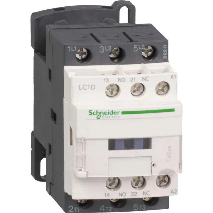 Schneider LC1D18E7 Leistungsschütz, 3p+1S+1Ö, 7,5kW-400V-AC3, 18A, Spule 48V 50-60Hz