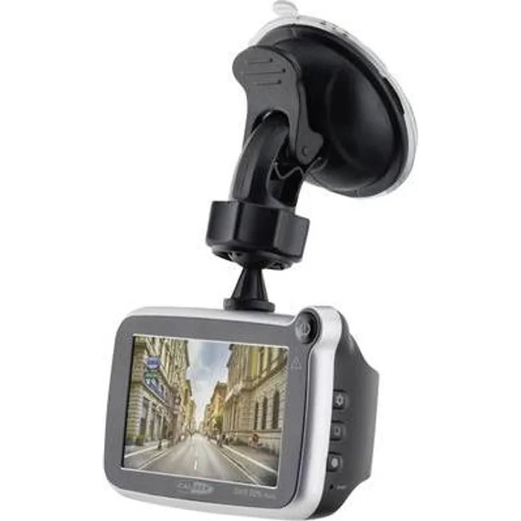 Caliber DVR225DUAL Dash cam Full HD Schwarz, Silber