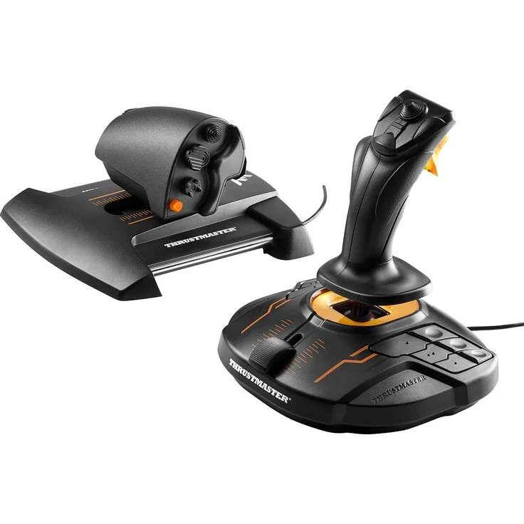 Thrustmaster T.16000M FCS Hotas Flight Control System Schwarz, Orange (2960778) (PC) – Bild 3