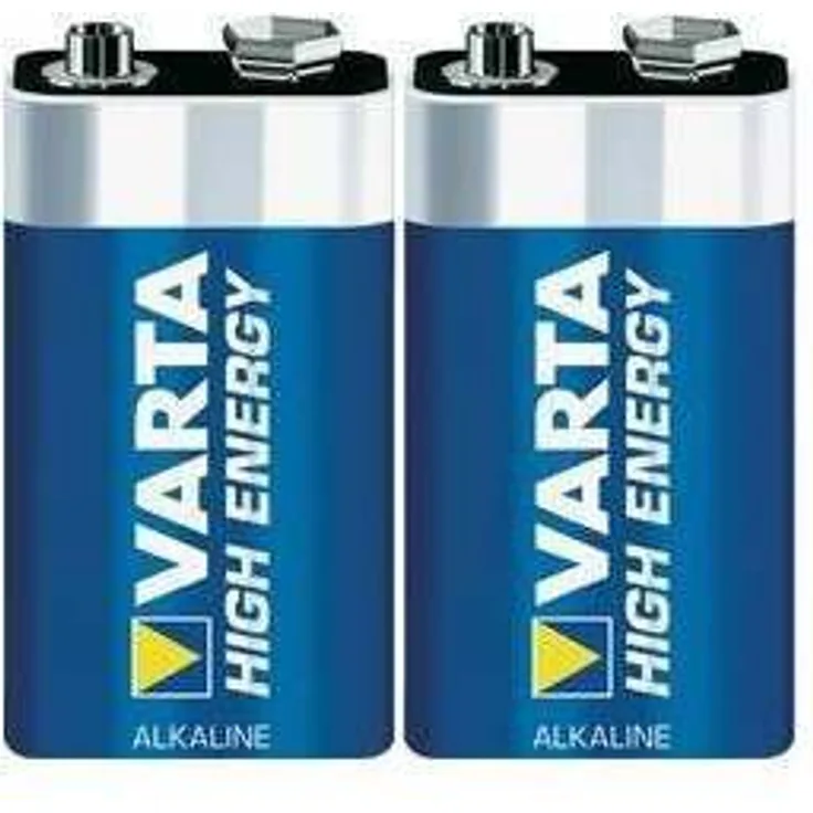 VARTA Longlife Power 9V Block 6LP3146 Batterie, Alkaline E-Block Batterien ideal für Feuermelder Rauchmelder Stimmgerät (2er Pack)