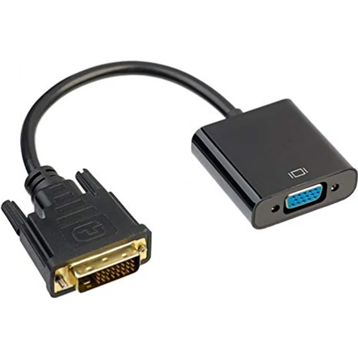 AKYGA AK-AD-50 VGA Buchse auf DVI 24+1 pin Stecker Adapter Konverter Kabel 15cm