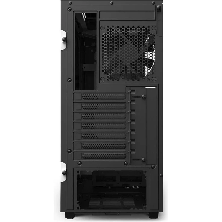 NZXT H510 - Kompaktes ATX-Mid-Tower-Gehäuse für Gaming-PCs - Front I-O USB Type-C Port - Tempered Glass-Seitenfenster - managementsystem - Für Wasserkühlung nutzbar - Weiß-Schwarz – Bild 9