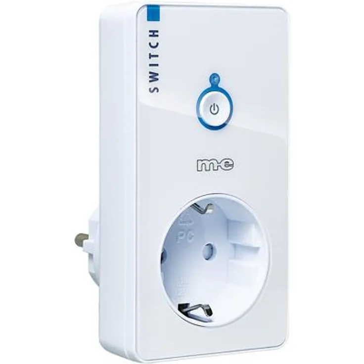M-E Cuveo CR-S2000-W Funk-Steckdose, Schalter, weiß (55200)