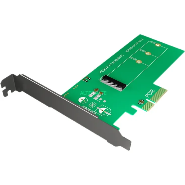 Icy Box IB-PCI208 Interne PCI-Karte 1x M.2 PCIe (NVMe) SSD (2242, 2260, 2280) zu 1x PCI-Express (x4) Steckplatz bis zu 39 Gbit-s, Full Profile Bracket