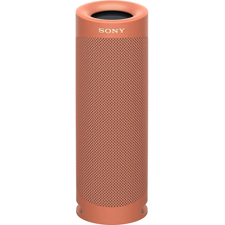 Sony SRS-XB23 tragbarer, kabelloser Bluetooth Lautsprecher (12h Akkulaufzeit, wasserabweisend, Extra Bass), rot – Bild 1