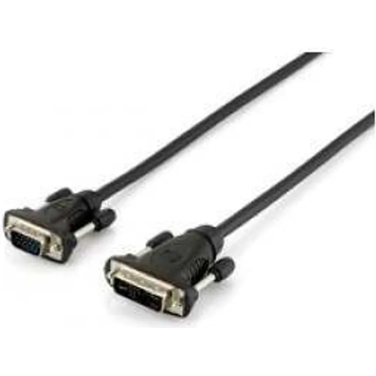 Equip - Videoadapterkabel - DVI-A (M) - HD-15 (M) - 1,8m - schwarz (118943)