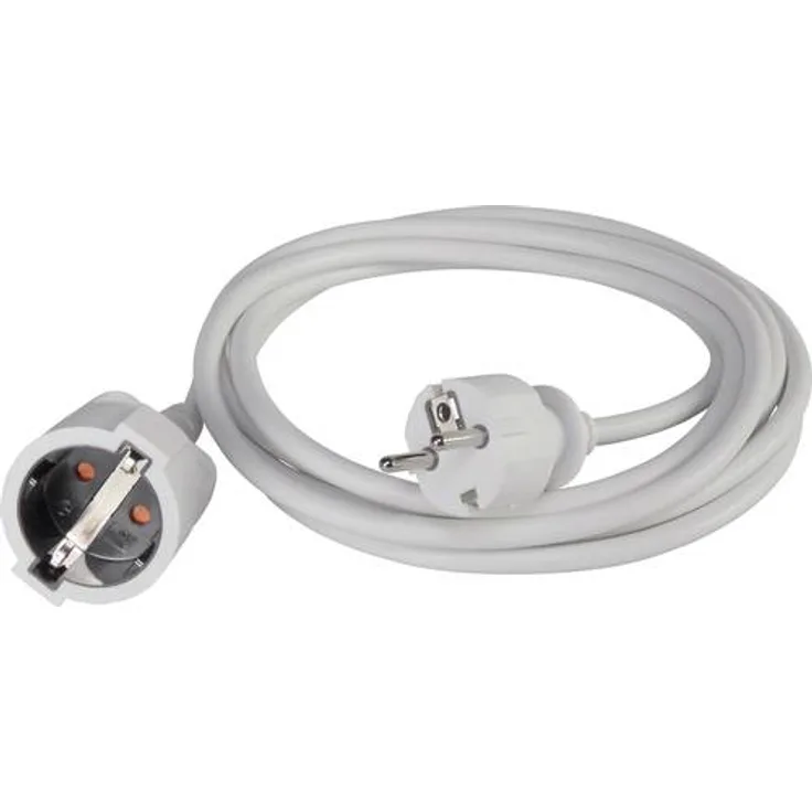 Basetech 1593779 Strom Verlängerungskabel 16A Weiß 3.00m