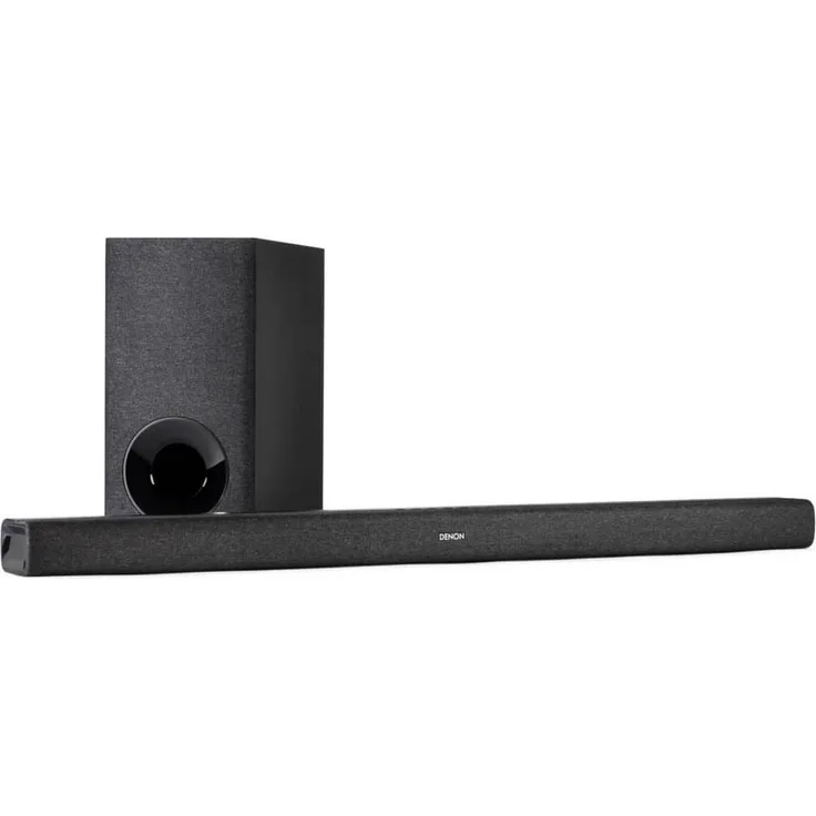 Denon DHT-S416H 2.1 Soundbar mit Subwoofer, kabellos/kabelgebunden, geeignet für TV, schwarz