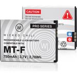 Wicked Chili Akku, geeignet für AVM Fritz!Fon C5/C4/M2/MT-F, Motorola MOTOFONE F3/EM325/M325/EM25 - Ersatz-Akku für AVM 312BAT016, 312BAT006, 312BAT006CS-FVM446CL - 750 mAh, Li-Ion