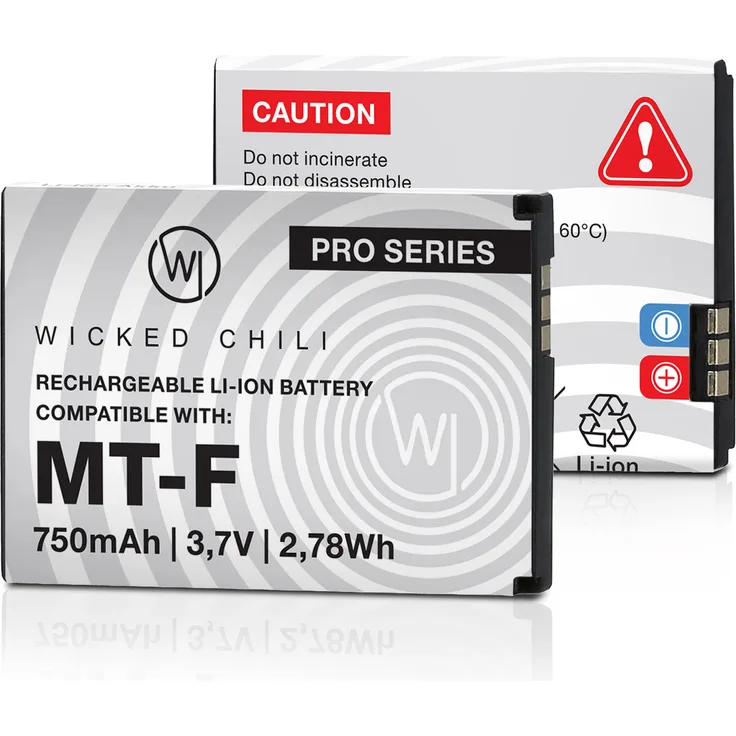 Wicked Chili Akku, geeignet für AVM Fritz!Fon C5/C4/M2/MT-F, Motorola MOTOFONE F3/EM325/M325/EM25 - Ersatz-Akku für AVM 312BAT016, 312BAT006, 312BAT006CS-FVM446CL - 750 mAh, Li-Ion