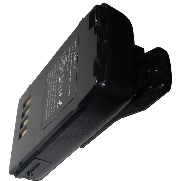 VHBW Akku mit Gürtelclip, geeignet für Funkgerät, Walkie Talkie Vertex/Yaesu FT-10R, FT-40R, FT-50R, FT10R, FT40R, FT50R, VX-10, VX10 2000 mAh, 7,2 V, NiMH