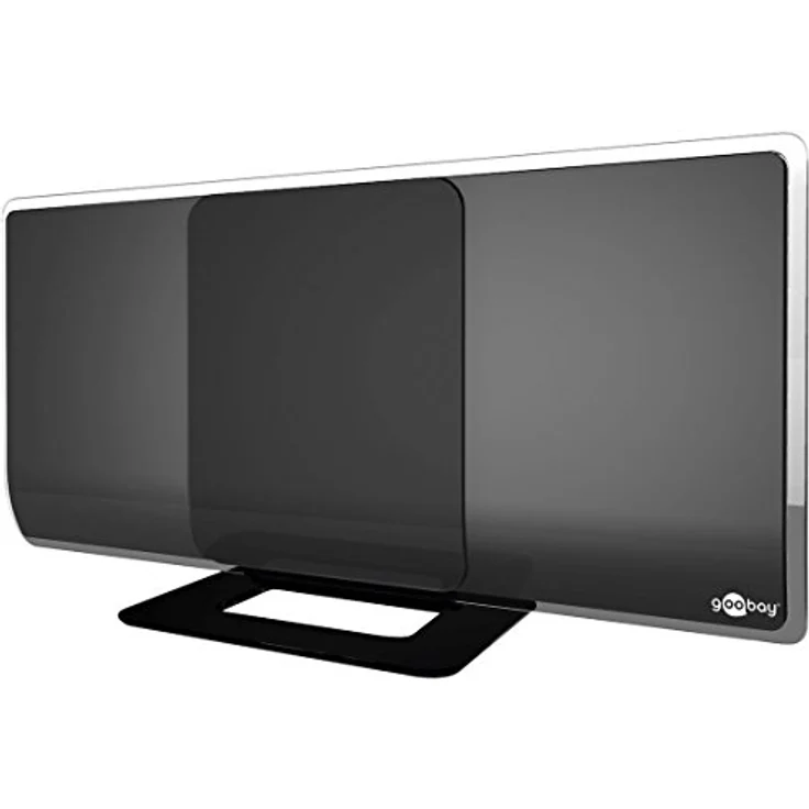DVB-T2 Antenne aktiv mit Verstärker HDTV - Full HD Zimmerantenne (DAB - DVB-T) – Bild 1