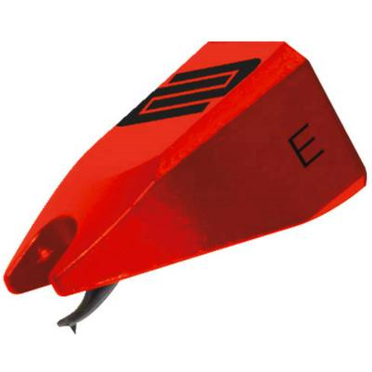 Reloop Ersatznadel Vibe - spezieller elliptischer Nadelschliff, empfohlen für Club- und Studioumgebung, ausgezeichnete Klangqualität, linearer Frequenzgang, rot