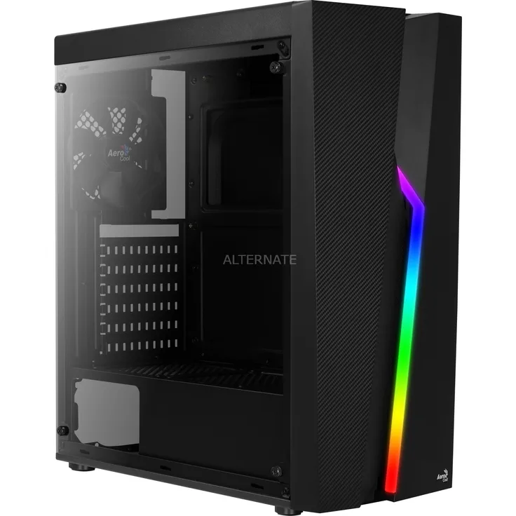 Aerocool Bolt Tower-Gehäuse, schwarz, Window-Kit