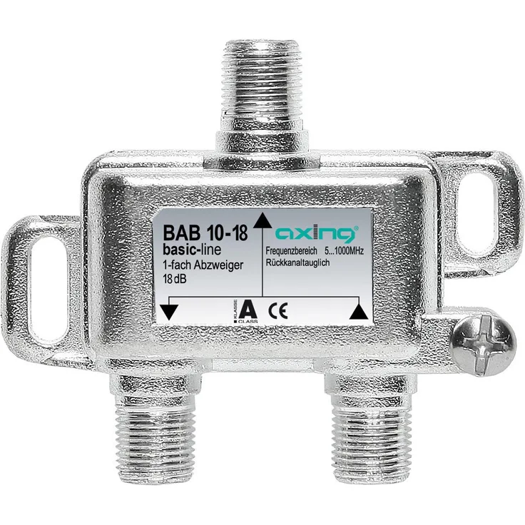 Axing BAB 10-18 1-Fach BK- Abzweiger (1006 MHz, 18 dB)