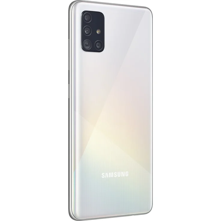Samsung Galaxy A51 Smartphone 16,51cm (6,5 Zoll) Super AMOLED-Display, 128GB interner Speicher, 4GB RAM, Nano-SIM, Android, Prism Crush White – Bild 3