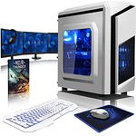 VIBOX Killstreak GS760-415 Gaming PC Computer mit Spiel Bundle, 3x Triple 22 Zoll HD Monitor (4,2GHz Intel i7 Quad-Core, GeForce GTX 1060, 16GB DDR4 RAM, 120GB SSD, 2TB HDD, Ohne OS)