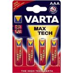VARTA Longlife Max Power Batterie AAA Micro Alkaline Batterien LR03, 4er Pack