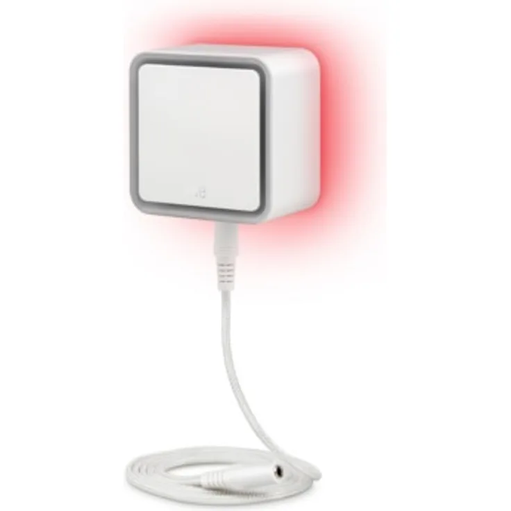 Eve Water Guard - Smarter Wassermelder, 2m Sensorkabel (verlängerbar), 100dB, Wasseralarm auf iPhone, iPad, Apple Watch (Apple HomeKit)