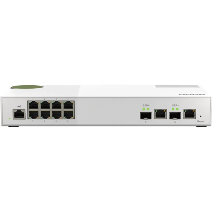 QNAP QSW-M2108R-2C 8x 2.5GbE 2x 10GbE SFP+ NBASE-T Combo web managed switch