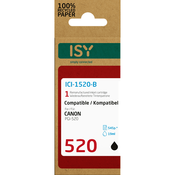 ISY ICI-1520-B Tintenpatrone Schwarz