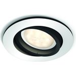 Philips Hue White Ambiance LED Einbauspot Milliskin, rund, dimmbar, alle Weißschattierungen, steuerbar via App, weiß, eckig, kompatibel mit Amazon Alexa (Echo, Echo Dot)