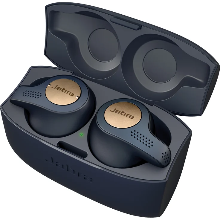 Jabra Elite Active 65t True Wireless In-Ear Kopfhörer, mit Bluetooth, Mikrofon, geeignet für Sport, spritzwassergeschützt, blau – Bild 5