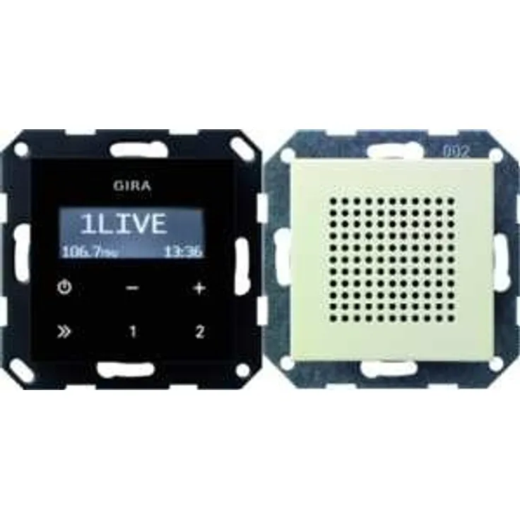 Gira 228001 Unterputz Radio RDS System 55, cremeweiß